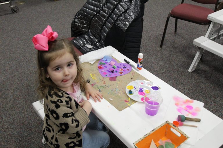 Photo of child painting