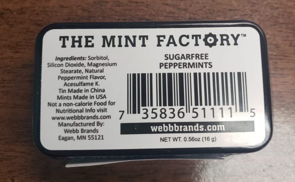The Mint Factory: Sugarfree peppermints