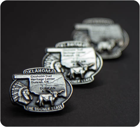 oklahoma hat Pin