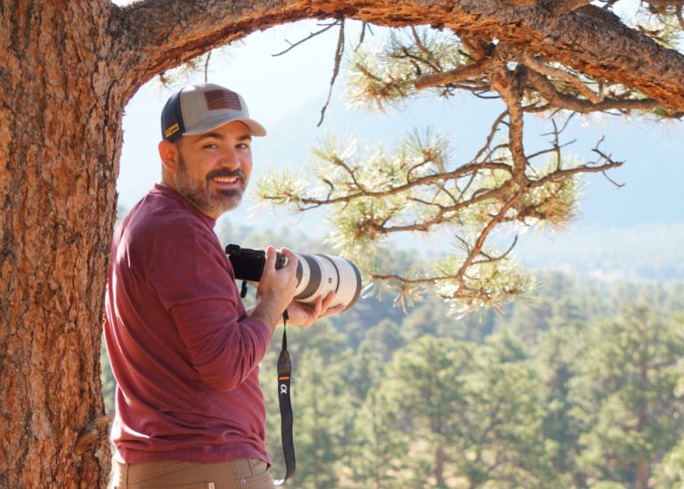 Patrick Hemphill taking photos