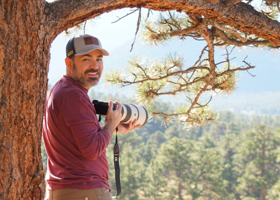Patrick Hemphill taking photos