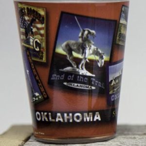 Red Oklahoma Shot Glass
